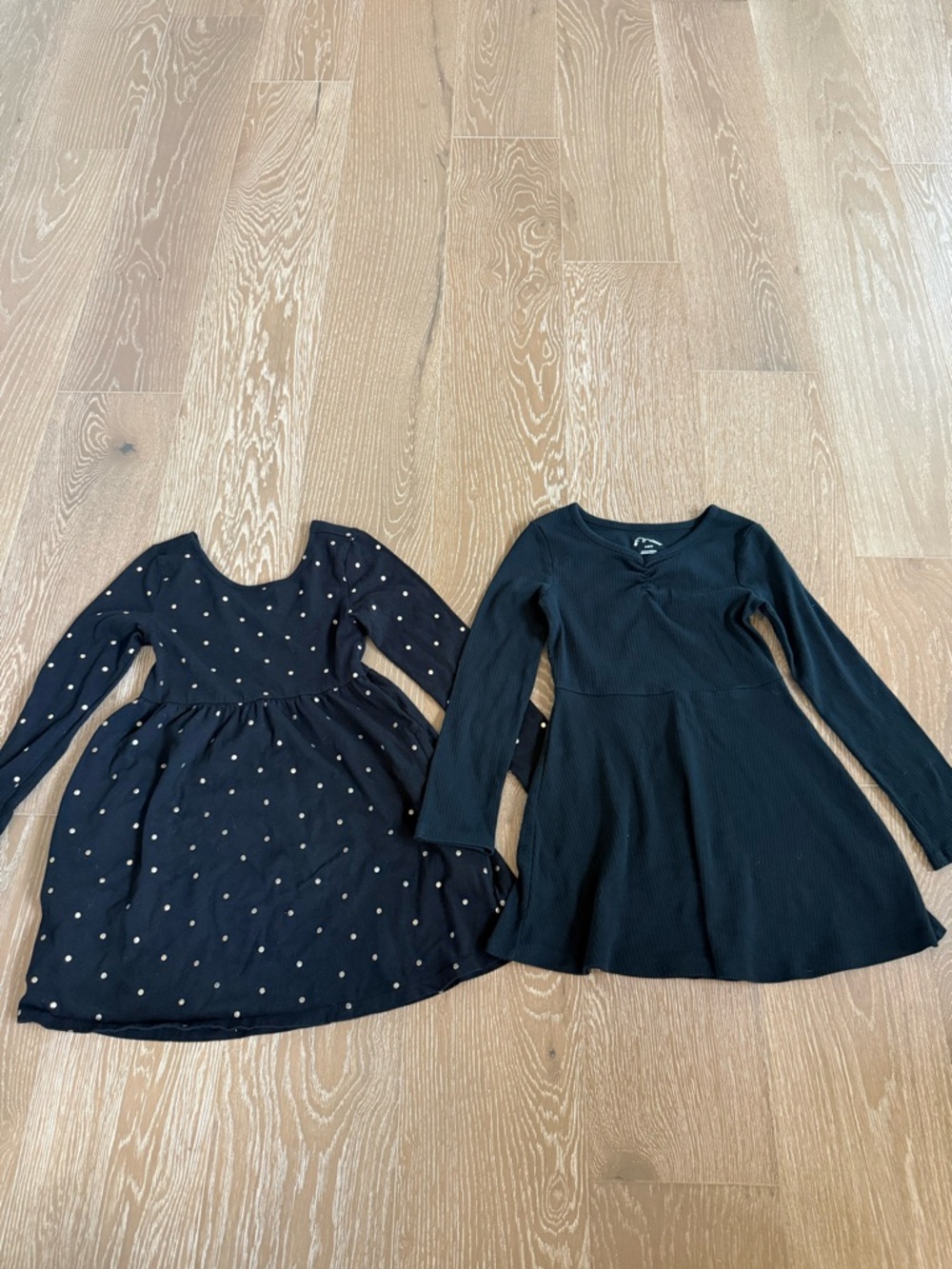 Girls Black Dresses Size 6/7 (Art Class & Old Navy)